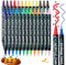 colpart Acrylic Paint Pens Paint Markers- 26 Colors Acrylic Pens Markers for Rock Painting, Glass, Stone, Wood, Pebble, Ceramic, DIY Crafts, and Paint pen Art Supplies