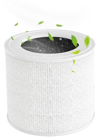 Reemplazo filtro HEPA, filtro de reemplazo purificador de aire, Reemplazo del filtro del ambientador para ambientes, El filtro de filtración con verdadero HEPA y carbón activo elimina los olores de