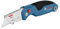 BOSCH H11-11100-1 Klappmesser, kompakt, tragbar und langlebig, mit integrierter Klingenaufbewahrung, Daumenauflage und 3 mitgelieferten Klingen