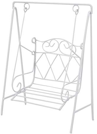 Dolls House Swing Metal Structure, Exquisite Workmanship, Simulation Appearance, Great Decoration Accessory for Doll House, Miniature Garden Dollhouse Swing (swing)
