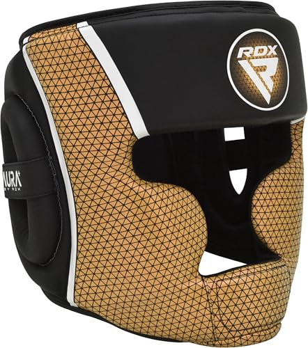 RDX Box-Kopfbedeckung, MMA-Training, verstellbar, gepolstert, volle Abdeckung, Muay Thai, Kickboxen, Sparring, Kampfsport, Karate, Taekwondo, Kampfsport, Helm, Männer und Frauen, Heim-Fitnessstudio