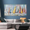 JACBON Affiches de voilier Impressions sur toile Bateau abstrait Peinture murale Art photo pour salon Décoration de la maison 30x60cm Sans cadre