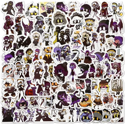 Chukua Anime Stickers, 100 Count Cartoon Character Stickers for Kids, Vinyl Material, Perfect for Decorating Mugs, Laptops, Skateboards & More