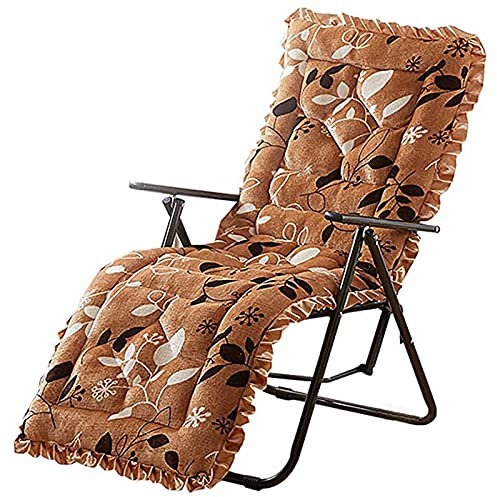 CEHJZQRPL Sonnenliegen-Kissen, Flanell, Liegestuhl-Kissen, dick, Ersatz-Garten-Relax-Stuhl-Kissen, Garten-Stuhlkissen mit hoher Rückenlehne for drinnen und draußen, 148 x 48 cm