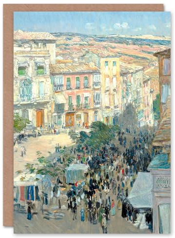 Artery8 Frederick Childe Hassam Art Card View of a Southern French City