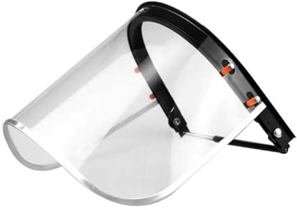 HIAKDOFT Transparenter Gesichtsschutzschild für Schutzhelm Multifunktionaler Spritzschutz für Schleifen Polieren und Schneiden Leichtes Kratzfestes Pvc visier mit Langlebigem