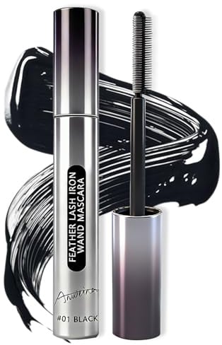 Metal Mascara, Wasserfest, Nicht Verklumpend | Iron Wand Mascara, Wasser & Schweißfest, Länge und Volumen Eyelash Faser Hinzufügen