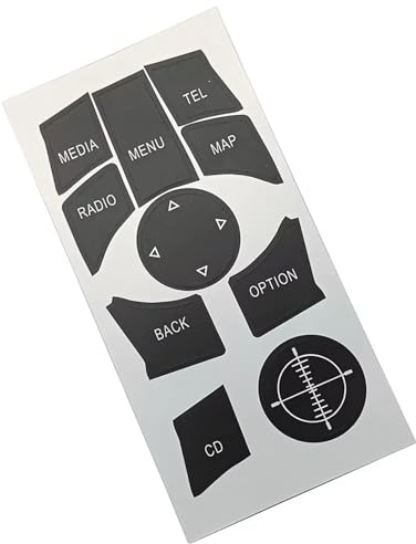 Knopf Aufkleber Kompatibel Mit Für X3 E83 F25 2011–2014 Auto Mittelkonsole Multimedia Medien CD Radio Menü Telefon Karte Schalter Knopf Reparatursatz