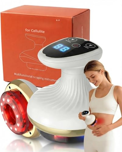 Massaggiatore Anticellulite Vacuum, Massaggiatore 4 in 1 Contro Cellulite,Ideale per Schiena, Gambe e Addome (6livello)