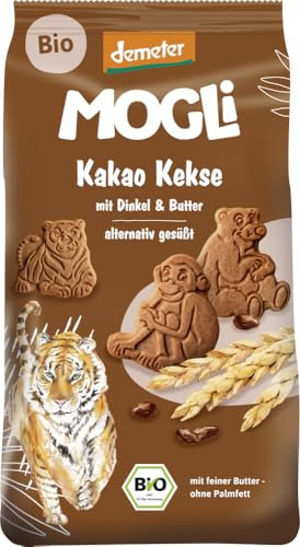 MOGLi Naturkost GmbH Bio Kakao Kekse mit Dinkel und Butter (6 x 125 gr)