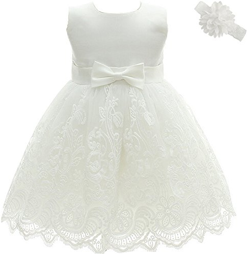 AHAHA Abito Bimba Battesimo Abiti Sposa Principessa Neonata