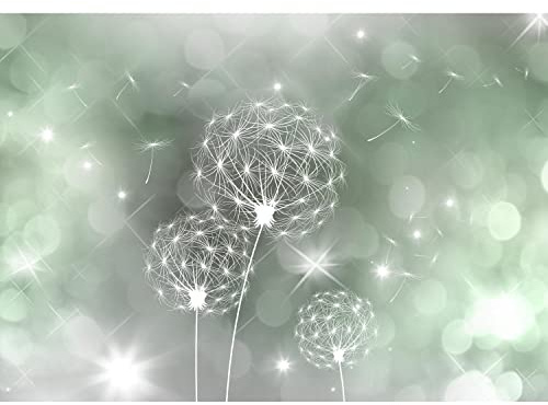 Runa Art Fototapete Pusteblumen Abstrakt 352 x 250 cm Vlies Tapeten XXL Moderne Wandtapete Wohnzimmer Schlafzimmer Grün 9174011c
