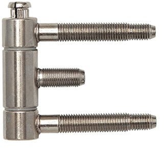 Stahlzargenband 3-tlg. f. gefälzte Holztüren, Band 18 x 61 mm, Stahl vernickelt