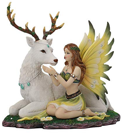 Nemesis Now Adoration Figurine 23.5cm White Anbetungsfigur, 23,5 cm, Weiß, Harz, Einheitsgröße