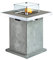 Clifton Gaskamin Comfort Serie (Lounge- Dining- Table) Feuerstelle Terrassenkamin Verschiedene Kombinationen (Tischfuß Dining Table Grey - Tischplatte S Lime)