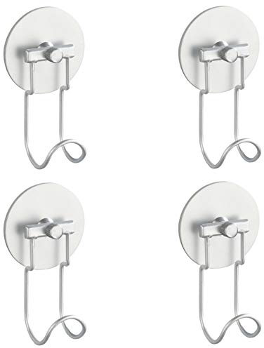 4 x Wenko Turbo Loc Handtuchhaken Handtuch Haken ohne Bohren rostfrei Wandhaken