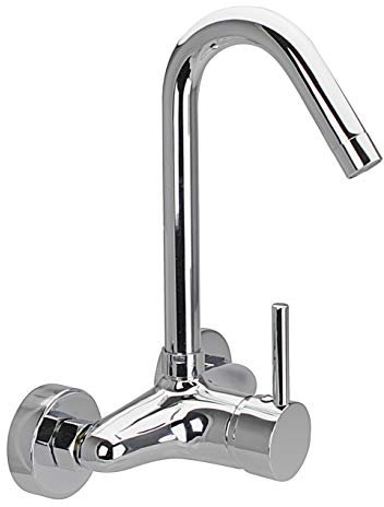 ATCO® Wandarmatur ORCA Küchenarmatur Armatur Spültischarmatur Auslauf Wasserhahn Küche Spültisch Wandmontage EHM chrom Gastronomie Klinik
