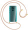 mtb more energy® Handykette kompatibel mit Motorola Moto G9 Play (6.5'') - Rose Peach/Gold - Smartphone Hülle zum Umhängen - Anti Shock Full TPU Case