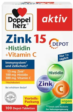 Doppelherz Zink + Histidin + Vitamin C Depot Tabletten 100 stk
