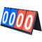 ULWSY Tableau de pointage, Flipper de Table de Sport Pliable à 4 Chiffres pour Le Basket-Ball en Plein air, Le Baseball, Le Bleu et Le Rouge