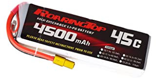 RoaringTop 14.8V 45C 4500mAh 4S Lipo Battery with XT60 Plug for RC Airplane Quadcopter Drone Helicopter Boat RC Car Truck Racing Models