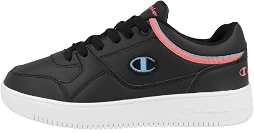 Champion RD18 Low W, Damen-Sneakers, Schwarz Koralle Hellblau Kk001, 40.5 EU