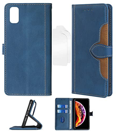 Aroepurt Flip Coque Compatible avec Klipad 4G LTE KL601 Coque Etui Housse + Film Protecteur Protection Protection Housse en Cuir PU, Fonction de Support CM-LAN