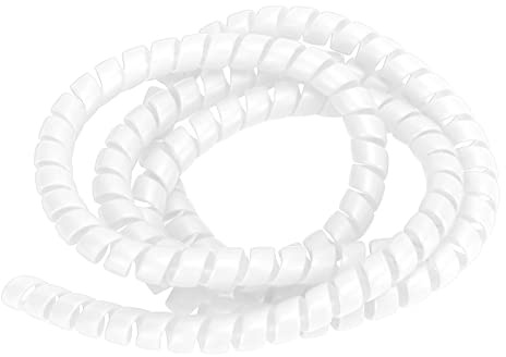 VGEBY Spiral Kabel Wrap, Scooter Spiral Kabel Wrap Scooter Universal Spiral Kabel Draht Wrap Kunststoff Spiral Bremsleitung Wrap für M365 Pro Elektro Scooter(Weiß) Elektro Roller