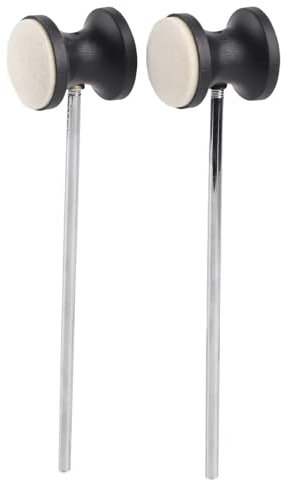 Mazo De Pedal Para Bombo, 2 Piezas De Repuesto Para Maza De Pedal De Bombo Accesorios Para Instrumentos De Percusión Con Cabeza Redonda De Fieltro Y Mango De Martillo De Acero Inoxidable