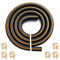 Pronese 6mm Nitrile Rubber (NBR) Fuel Hose - 1m Length, Oil & Heat Resistant, 6 Clamps Included, for Autos & Motorcycles