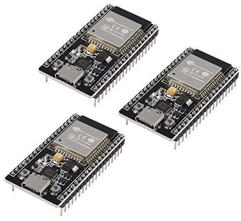 AITRIP 3 STÜCKE 38 Pins Typ-C USB ESP32S ESP32 ESP-WROOM-32 Entwicklungsboard 2,4 GHz WiFi Dual Cores Mikrocontroller Integrierte Antenne RF Low Noise Verstärker Filter für Arduino IDE