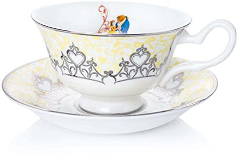 The English Ladies Co Disney Belle Wedding Cup and Saucer