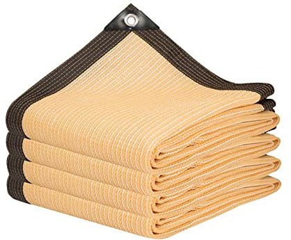 Schattierungsnetz 90% Schutz Sichtschutz Sonnenschutz Schwerlast Atmungsaktiv Hitze isolieren Metallösen Sonnensegel für Swimming Pool Balkon Parkplätze Dach (10*20m/32.8*65.6ft)