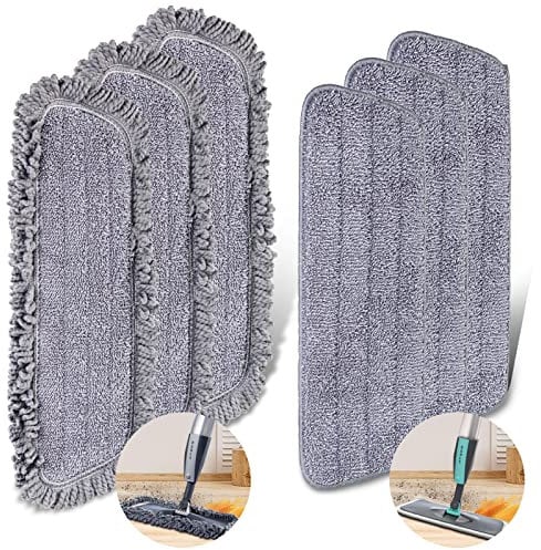 SDARISB - Set di 6 panni in microfibra per mocio spray, per la pulizia dei pavimenti, lavabili, riutilizzabili, adatti per tutti i mocio spray e Reveal Mop, confezione da 6 pezzi
