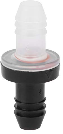 10MM Einweg-Inline-Rückschlagventil Mini Portable für Brenngas Flüssiglufttank Pumpe Rückschlagventil Hydraulik Pneumatik Sanitär PP 3g (PP/SILIKON Silikonkautschuk)