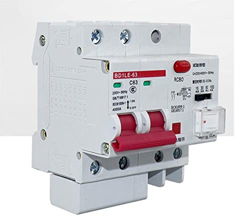 EKORAS magnetotermico Interruttore Automatico Corrente residua 15mA 30mA 50mA 100mA Protezione Interruttore Aria di dispersione Regolabile 2P 220V RCD RCCB Interruttore Automatico
