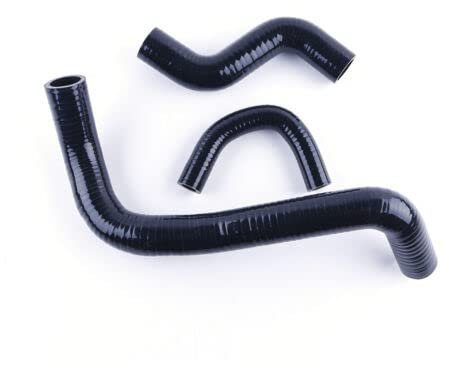 LUXERAD Corredo del tubo del liquido di raffreddamento del radiatore del silicone per Nissan Micra marzo MK2 K11 1.3L ECVT CVT 1992-2003 (nero)