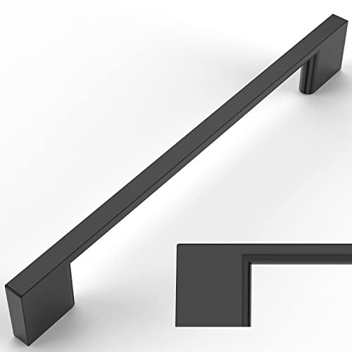 Amerdeco 10 Pieza Tiradores Cocina 160mm Tiradores Armarios Negro Tirador Puerta Tiradores Cajones de Aleación de zinc Muebles Tirador UK0022