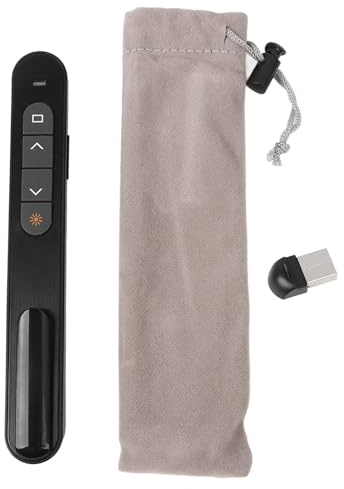 Sxhlseller Kabellose Presenter-Fernbedienung, PPT, Laserpointer | Kabellos, Laserpointer, Lautstärkeregelung, Kompakt, 1x AAA-Batterie