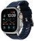NOMAD Rugged Strap V2 strapazierfähiges Uhrenarmband aus Kunststoff FKM für die Apple Watch 42/44/45/49mm, Atlantic Blue, Connector Silver