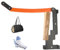 Muro Spaccalegna Manuale - Portalegna Legna Montaggio Splitter a Parete Taglia per Legna da Ardere Splitter Portatile per Casa e Campeggio All'aperto | color naranja