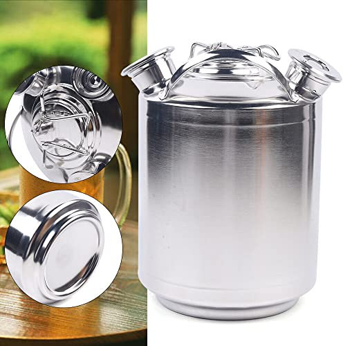 Shiyinge 10 l, 3 teste di pulizia Keg per impianti di pulizia della birra, in acciaio inox, pulizia efficiente in acciaio inox