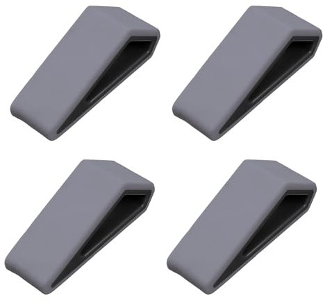 Paquet de 4 Support D'ordinateur Portable, Support de Refroidissement Pour Ordinateur Portable, Support en Silicone Antidérapant et Durable, Support incliné en Silicone Antidérapant Pour Tablette Gris