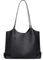 Cnoles Hobo Bag für Damen, Schultertasche, Handtasche mit Tragegriff oben, weiches Echtleder, Tragegriff oben, Schwarz