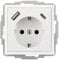 230V Steckdose mit 2 x USB (-A & -C) bis 3.4 A, passend für Busch-Jaeger future® linear solo®, Studioweiß, Weiß (Steckdose mit 1 x USB-A & 1 x USB-C)