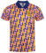 Scotland Official Football Gift Mens 1990 Retro Shirt Navy Yellow Pink Medium