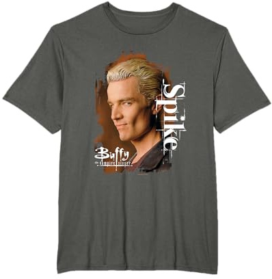 Buffy The Vampire Slayer Spike Face Closeup Vintage Poster T-Shirt