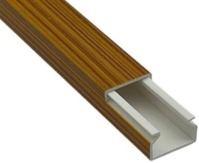 1m Kabelkanal Holz Optik Birne - selbstklebend/ohne Bohren - 15x15mm Kabelkanal HERRY24