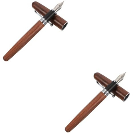 DIYEAH 2pcs Writing Pen Portable Fountain Pen for Writing Boys and Girls Ellington