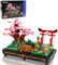 SymGrpu Kirschblüten Bonsai Baum Mikro Bausteine Bausatz, 1286 PCS Japanischer Stil Sakura-Baum Mini Klemmbausteine, Sammlerstück Display Modell, Geschenk für Jungen Mädchen und Erwachsene